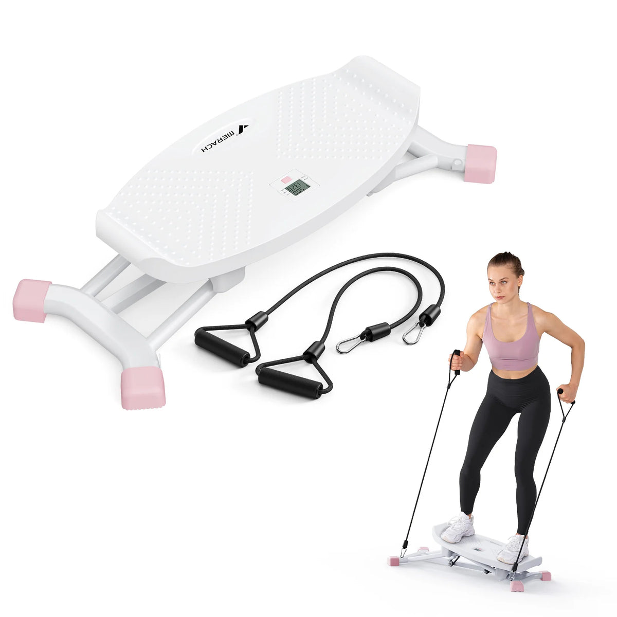 MERACH Ski Machine Simulated Ski Training Machine Leg Exercise Fun Cardio Fitness Machine Full Body Aerobic Exercise Equipment
