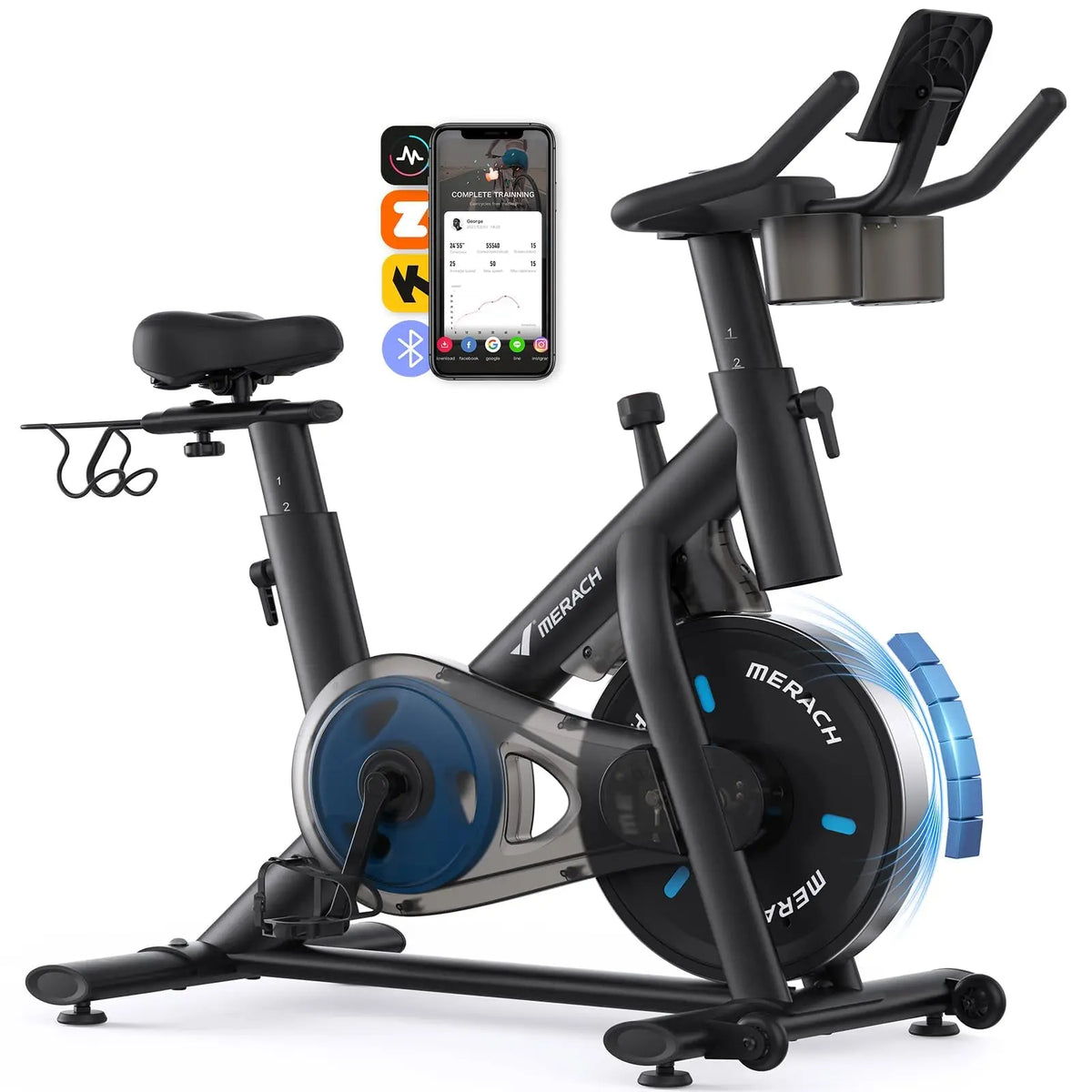 MERACH Magnetic Indoor Exercise Bike With Exclusive App For Fitness