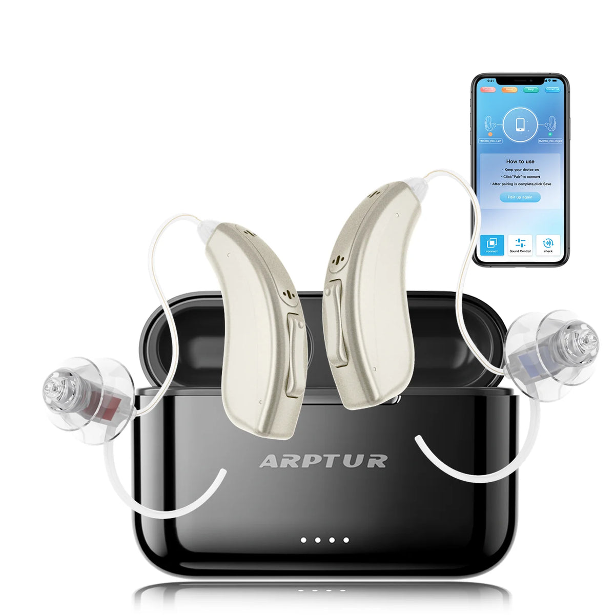 Zepau Rechargeable Hearing Aids With App Control And Noise Cancellation