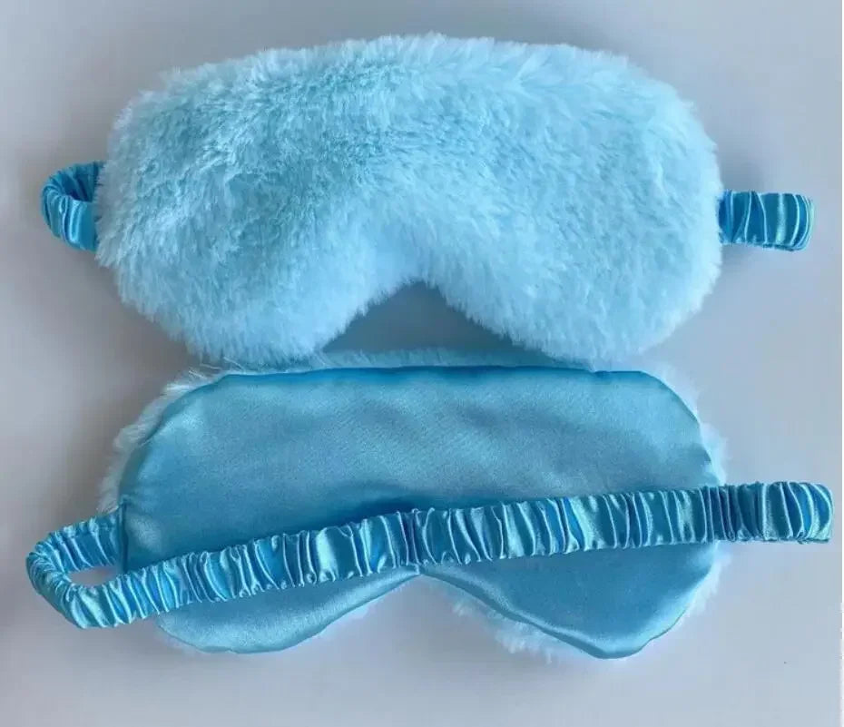Soft Plush Light Blocking Sleep Mask for Restful Naps