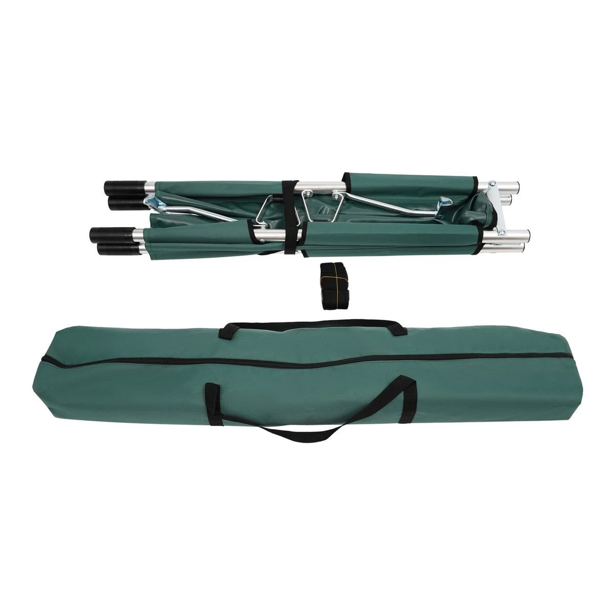 Foldable Medical Emergency Stretcher Portable Patient Transport Stretcher with Safety Belts 350LBS Capacity
