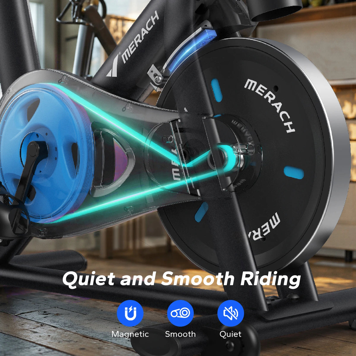 MERACH Magnetic Indoor Exercise Bike With Exclusive App For Fitness