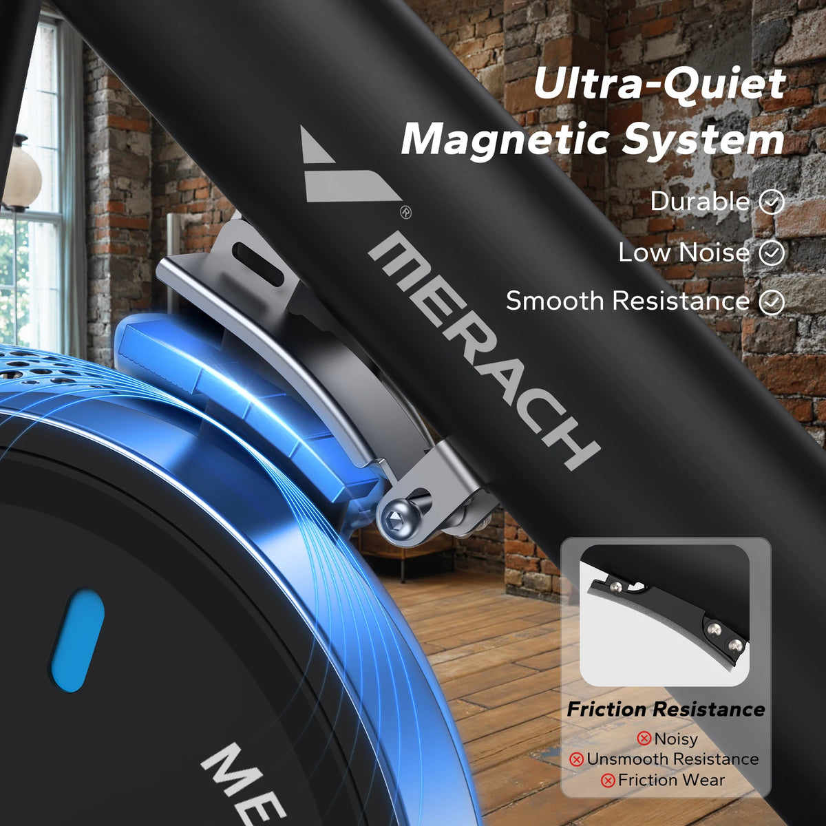 MERACH Magnetic Indoor Exercise Bike With Exclusive App For Fitness