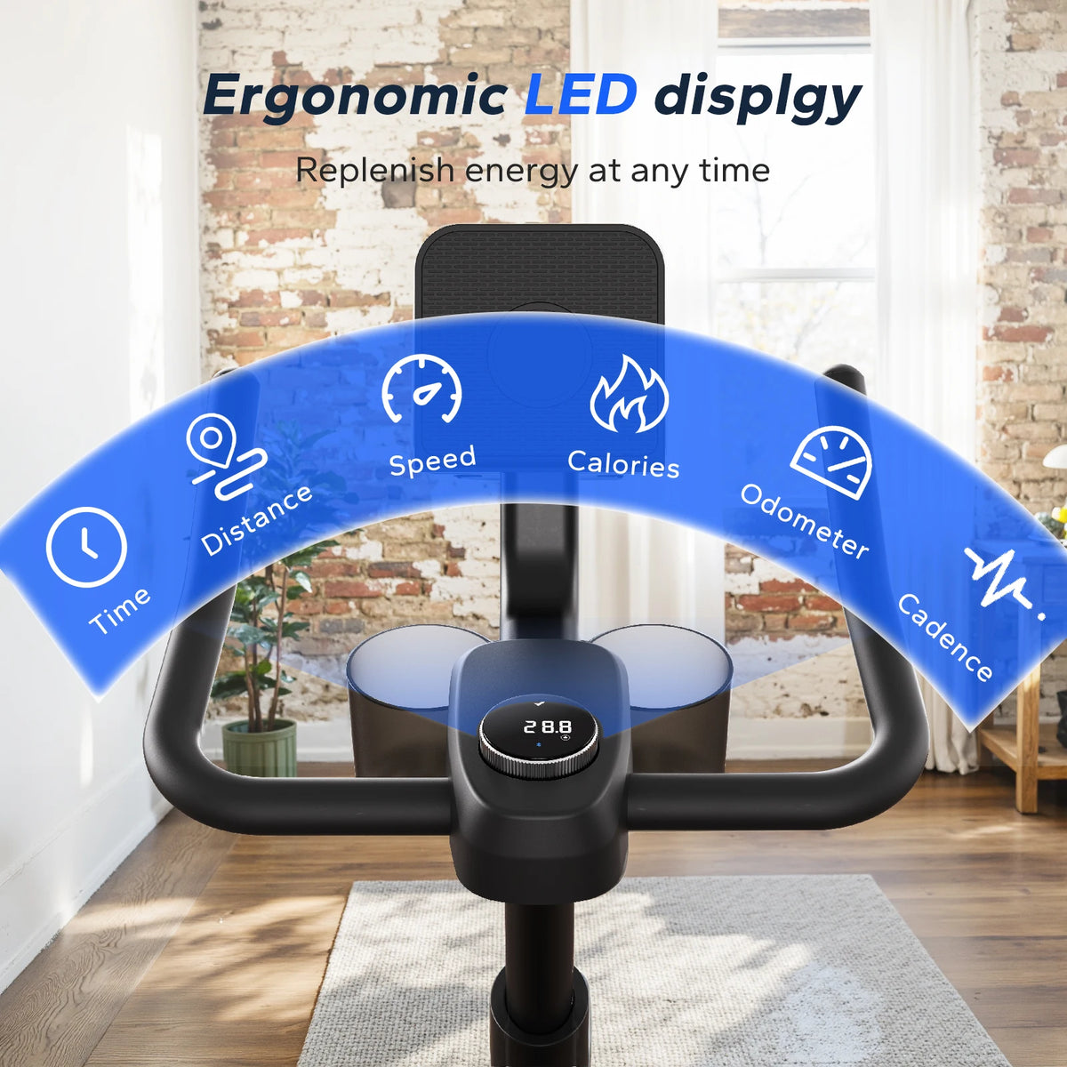 MERACH Magnetic Indoor Exercise Bike With Exclusive App For Fitness