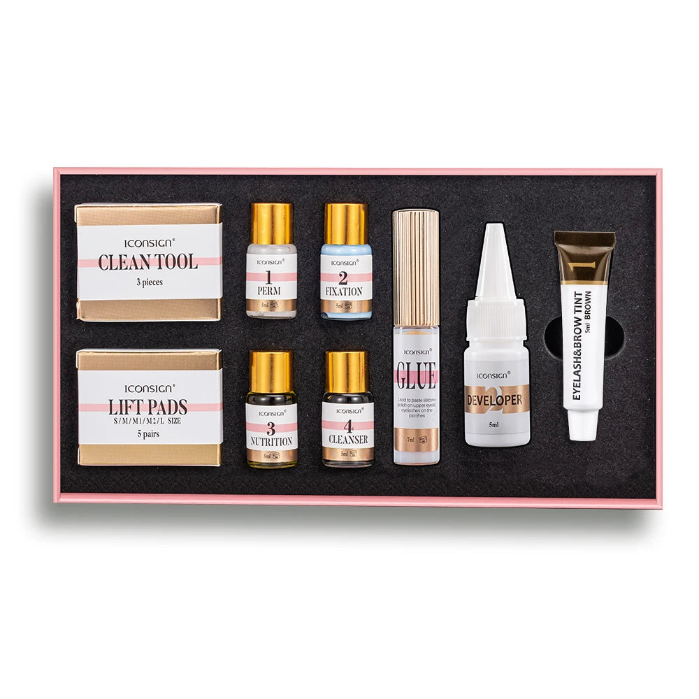 ICONSIGN Professional Lash Lift and Tint Kit for Eyelash Curling