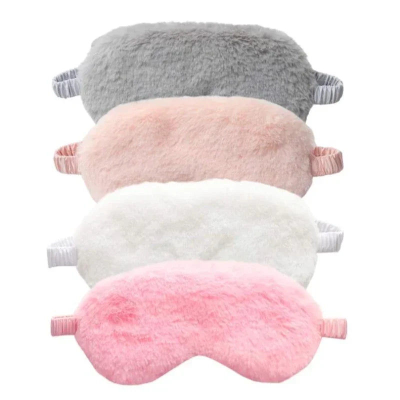 Soft Plush Light Blocking Sleep Mask for Restful Naps