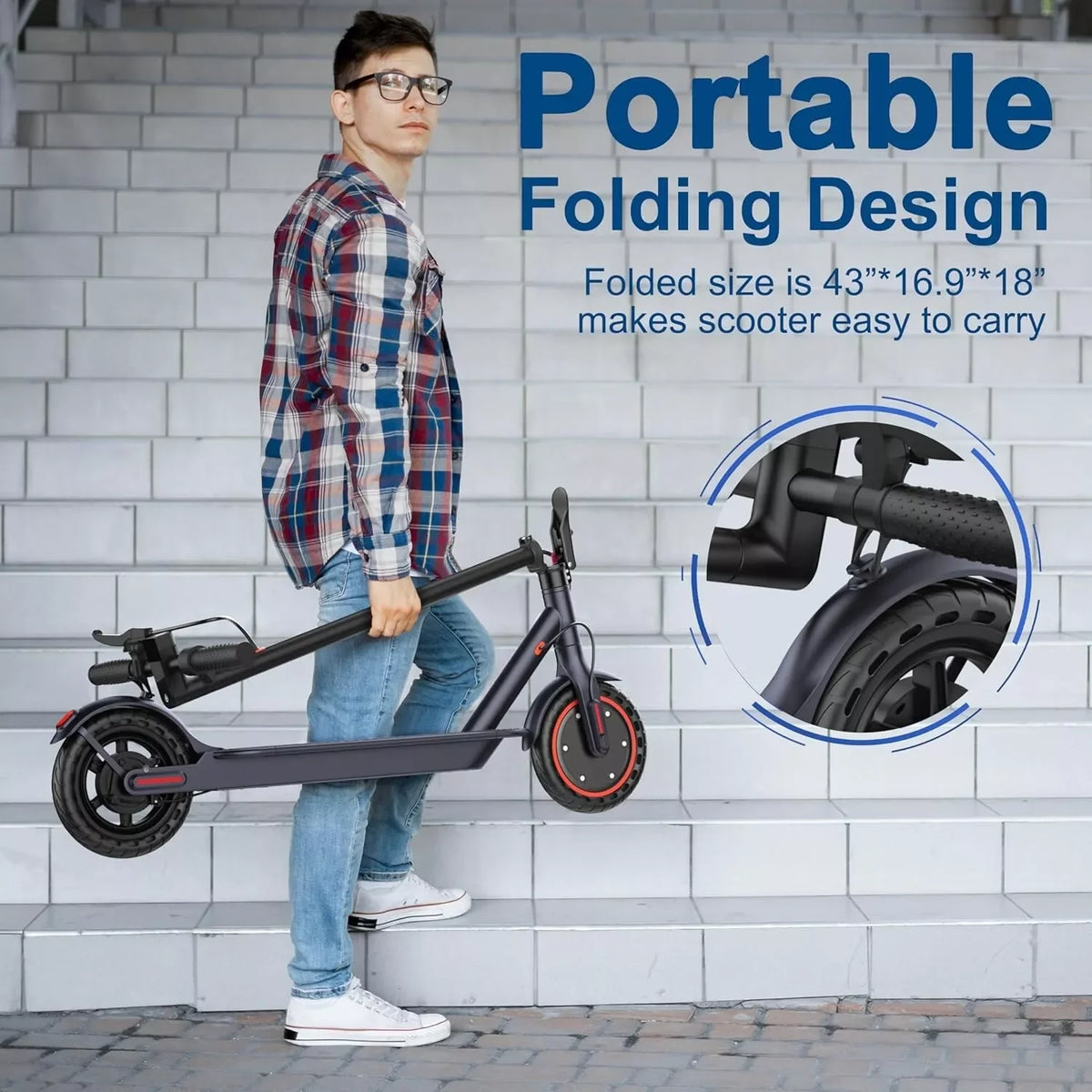 Ladped LP60 Electric Scooter 350W 19MPH Folding 16 Mile Range