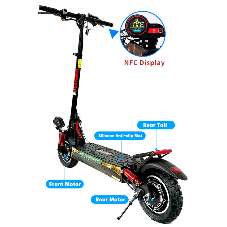 Emanba X4 Dual 800W Electric Scooter 50 To 60km Range