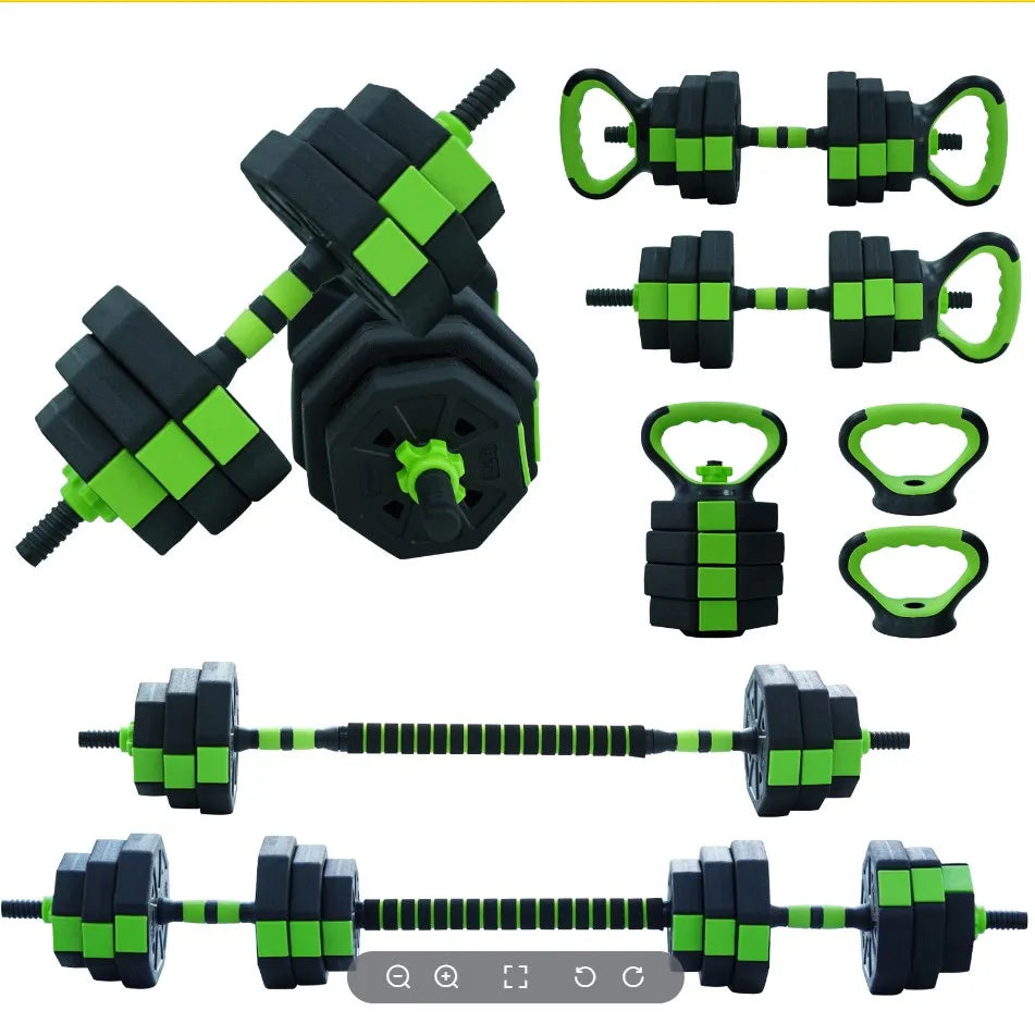 HiMISS 66lbs 88lbs 4 In 1 Adjustable Kettlebell Dumbbell Set For Home Gym