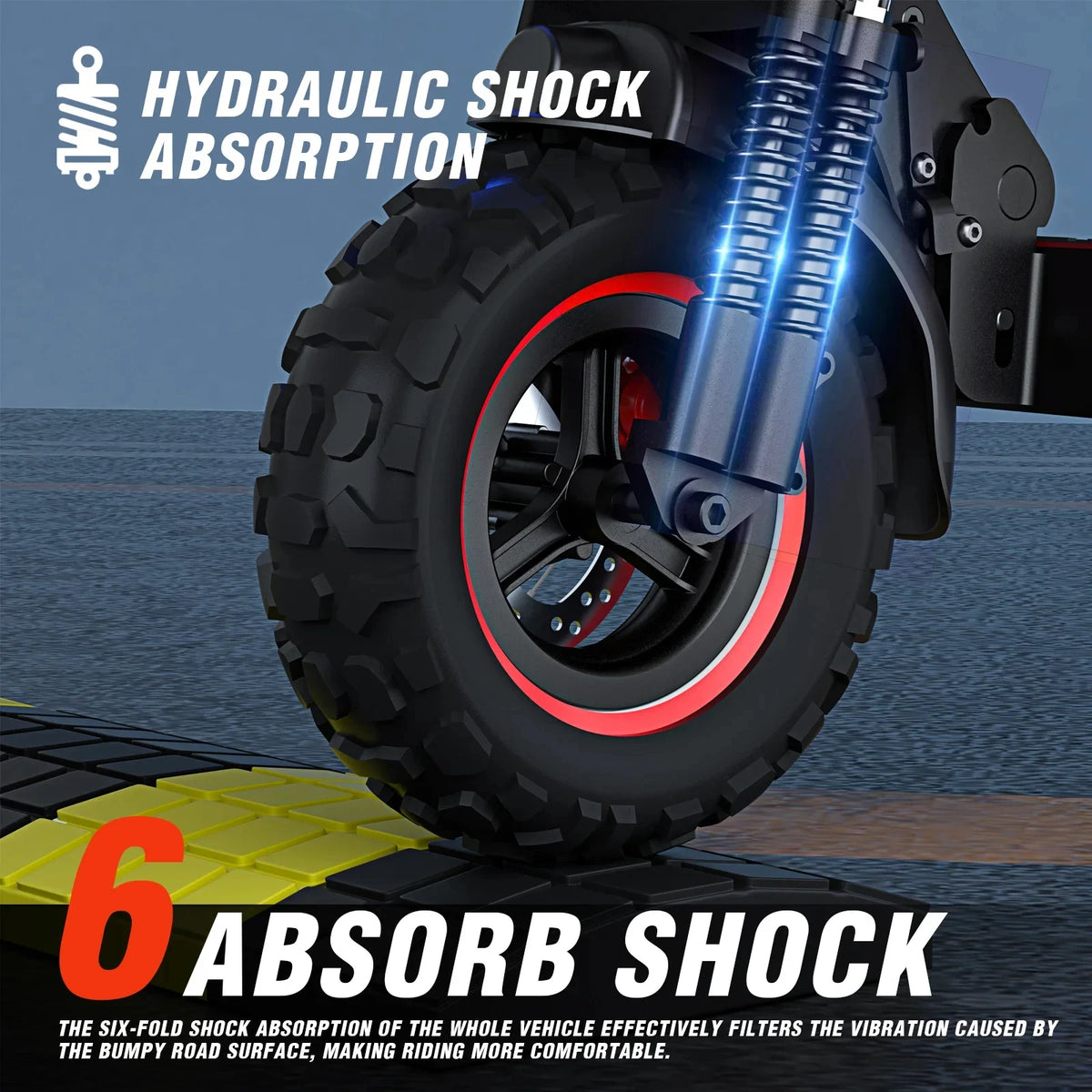 J11MAX Electric Scooter 1200W Motor 48V 18Ah Battery Folding Off Road