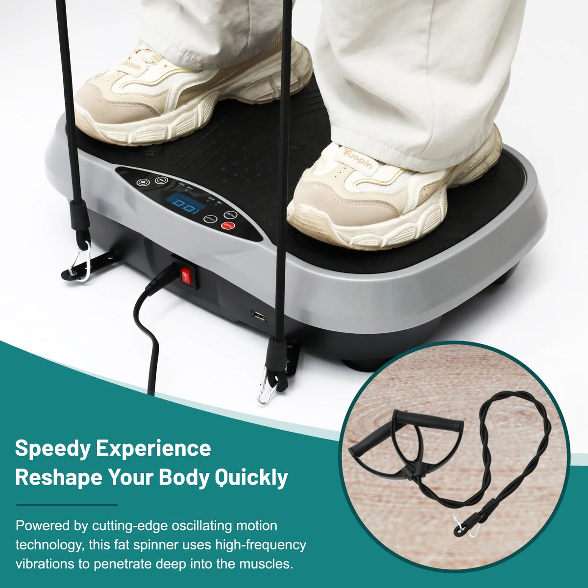 Vibration Plate Exercise Machine For Whole Body Fat Burning Fitness