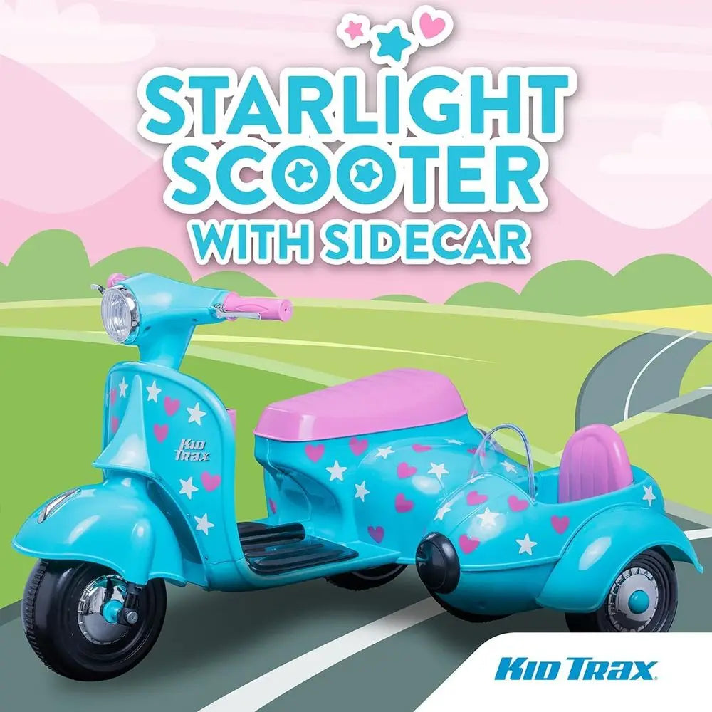 Starlight Kids Scooter With Sidecar For Doll Or Bear