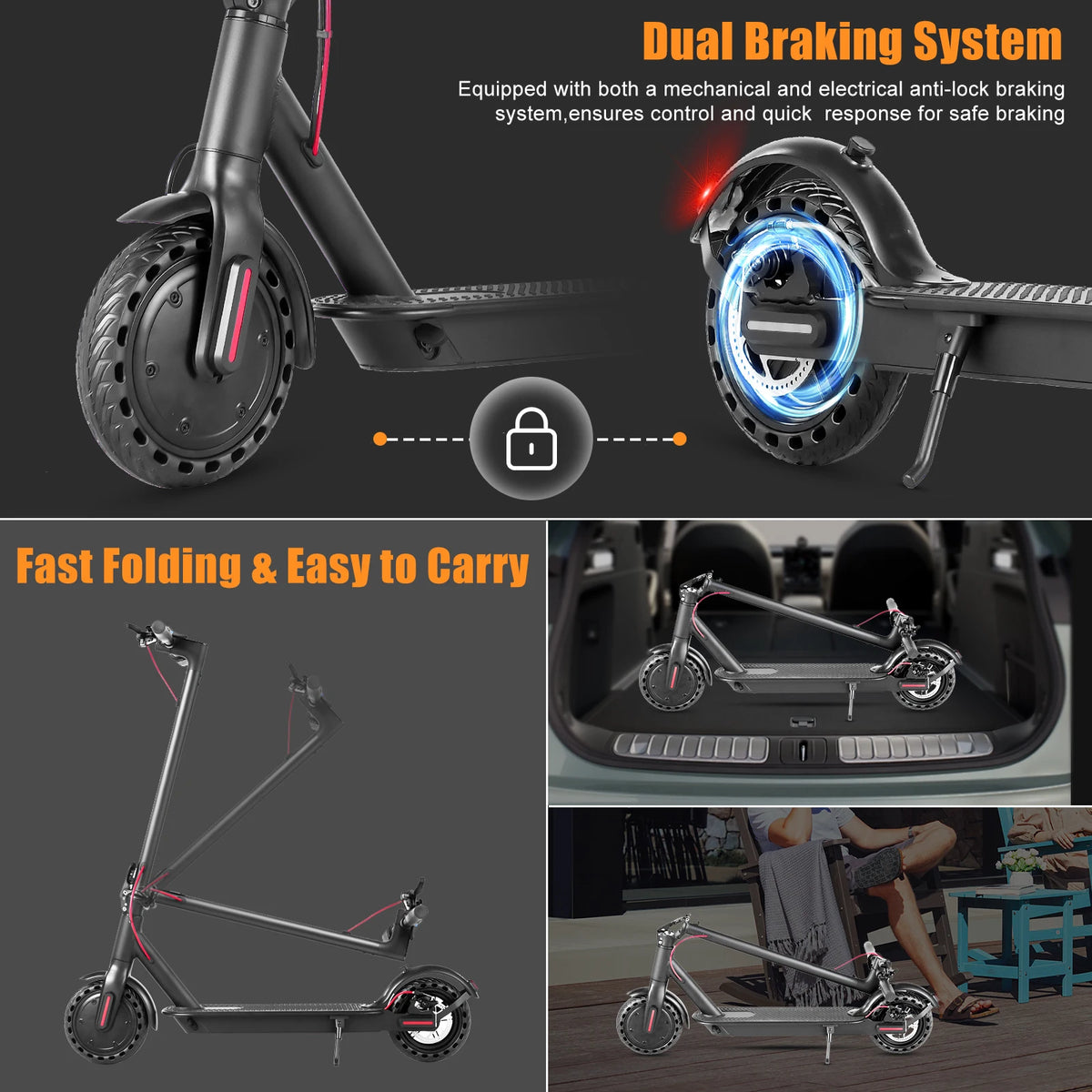 AILIFE A8 Mini Electric Scooter 350W Unisex Folding Commuter