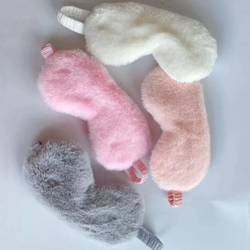 Soft Plush Light Blocking Sleep Mask for Restful Naps