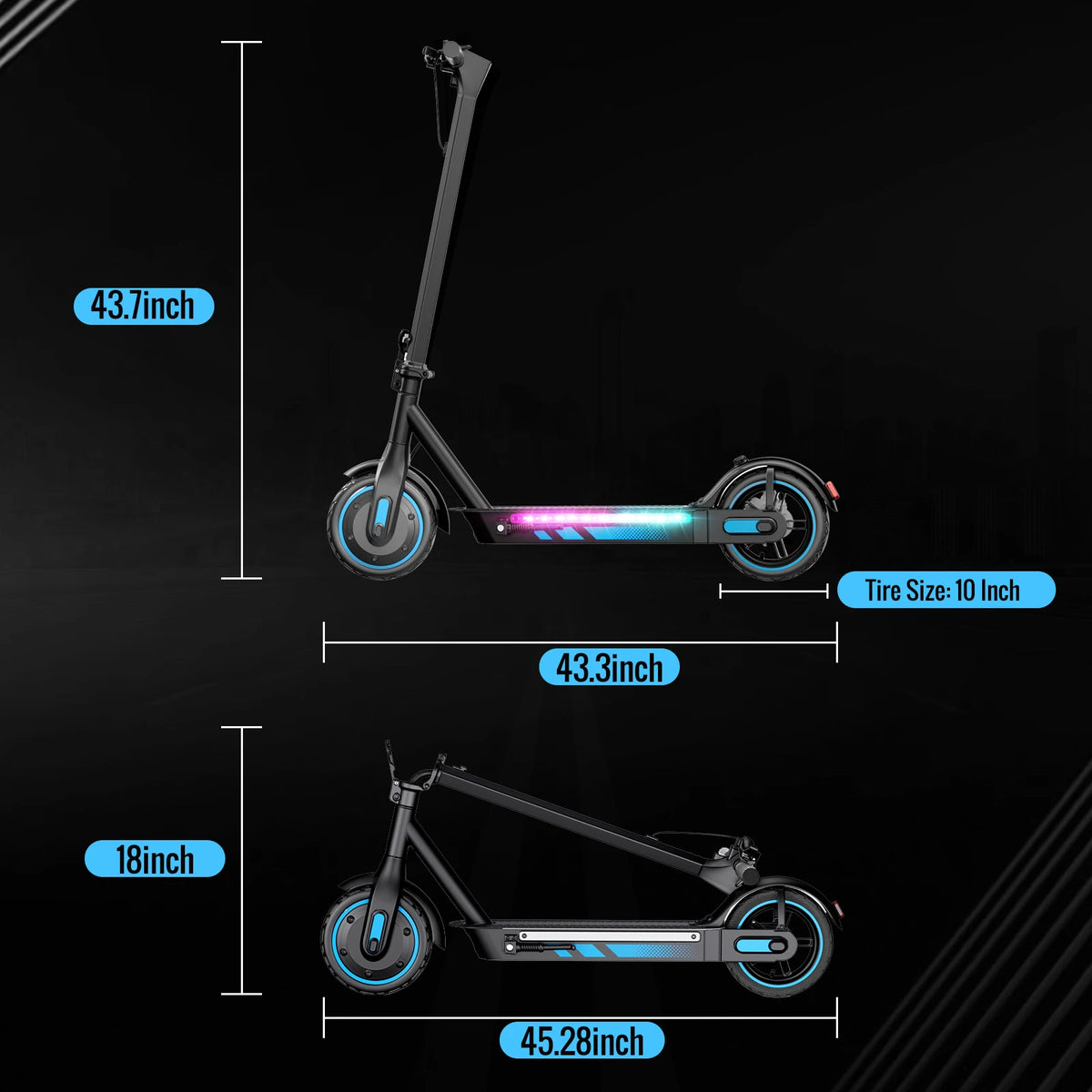 Electric Scooter For Adults 600W Motor 36V 15Ah Battery