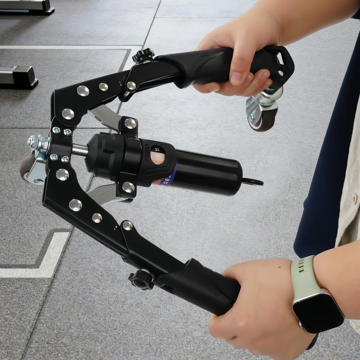 Hydraulic Power Twister Spin Button Arm Blaster Forearm Workout Equipment  Adjustable 22-440lbs for Arms, Legs, Biceps, etc