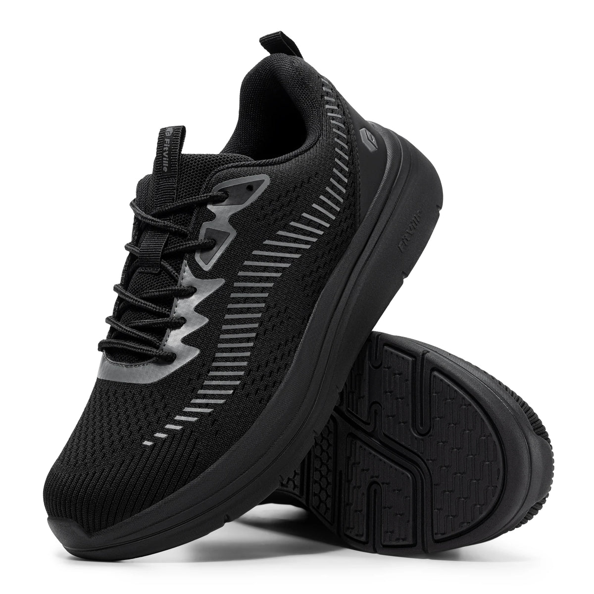 FitVille Men's Orthopedic Walking Sneakers for Foot Pain Relief