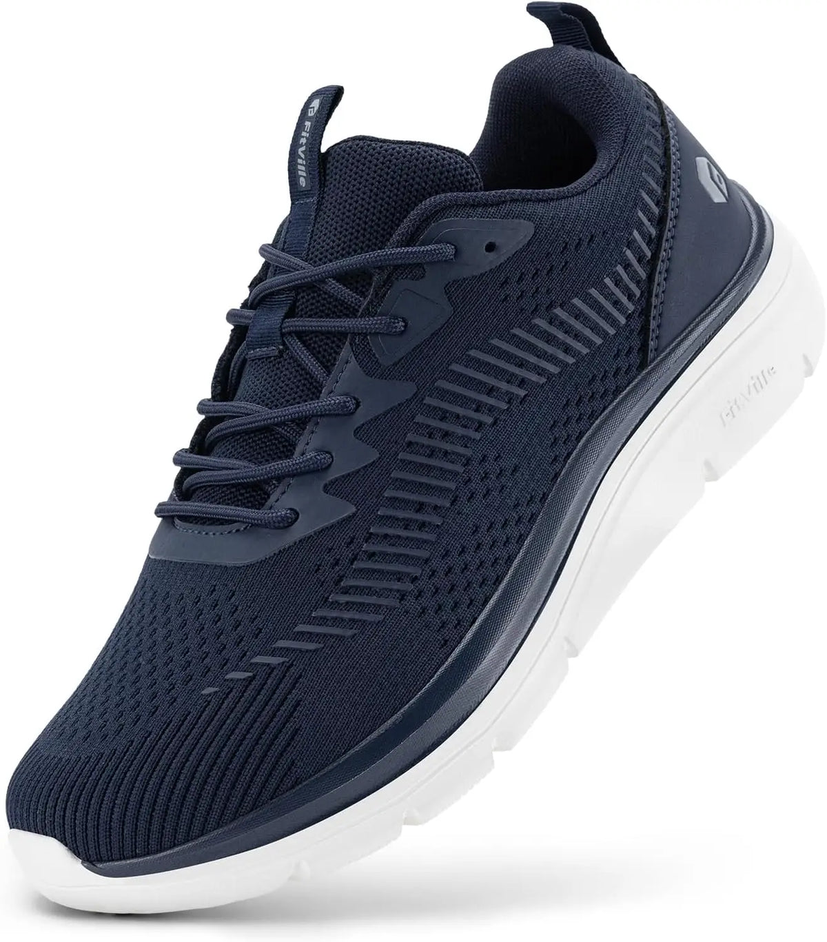 FitVille Men's Orthopedic Walking Sneakers for Foot Pain Relief