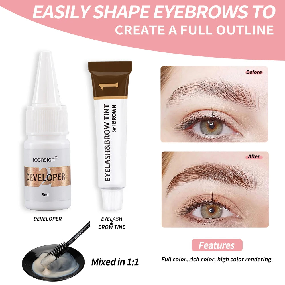ICONSIGN Professional Lash Lift and Tint Kit for Eyelash Curling