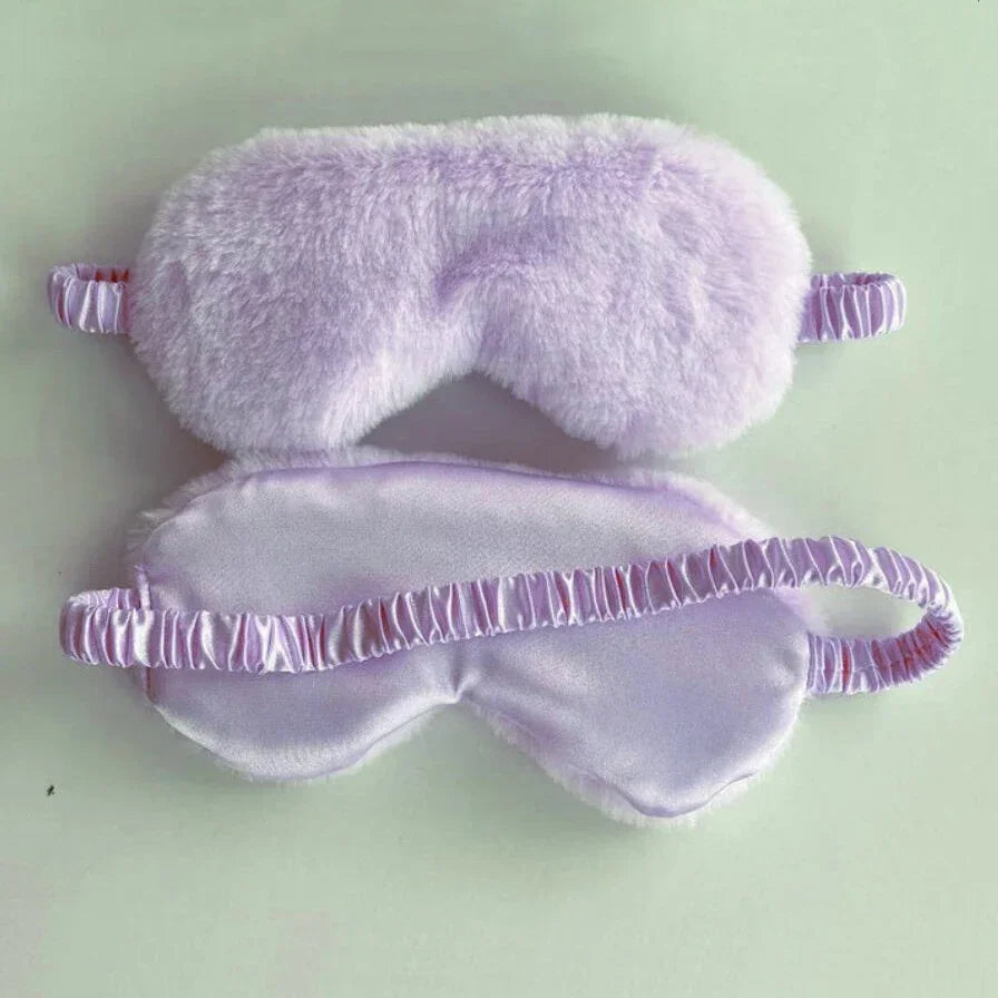 Soft Plush Light Blocking Sleep Mask for Restful Naps