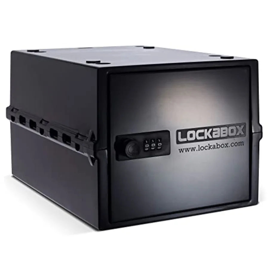 One™ Premium Lock Box Medium Combination Lock Box For Food, Medicine and Home Safety External Size 12 x 8 x 6.6 Inch
