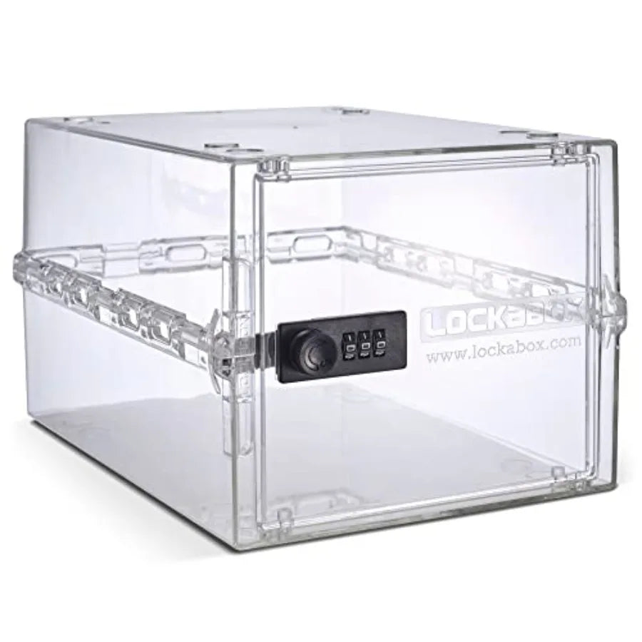 One™ Premium Lock Box Medium Combination Lock Box For Food, Medicine and Home Safety External Size 12 x 8 x 6.6 Inch