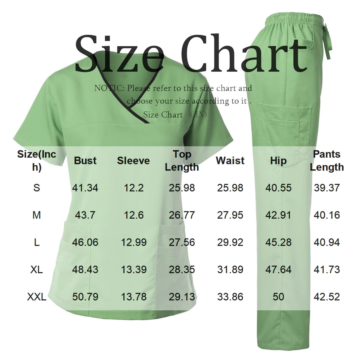 Women's Nurse Scrub Set V-Neck Short Sleeve Multi-Color Contrast Trim Multi-Pocket Long Pants Medical Cozy Professional Workwear