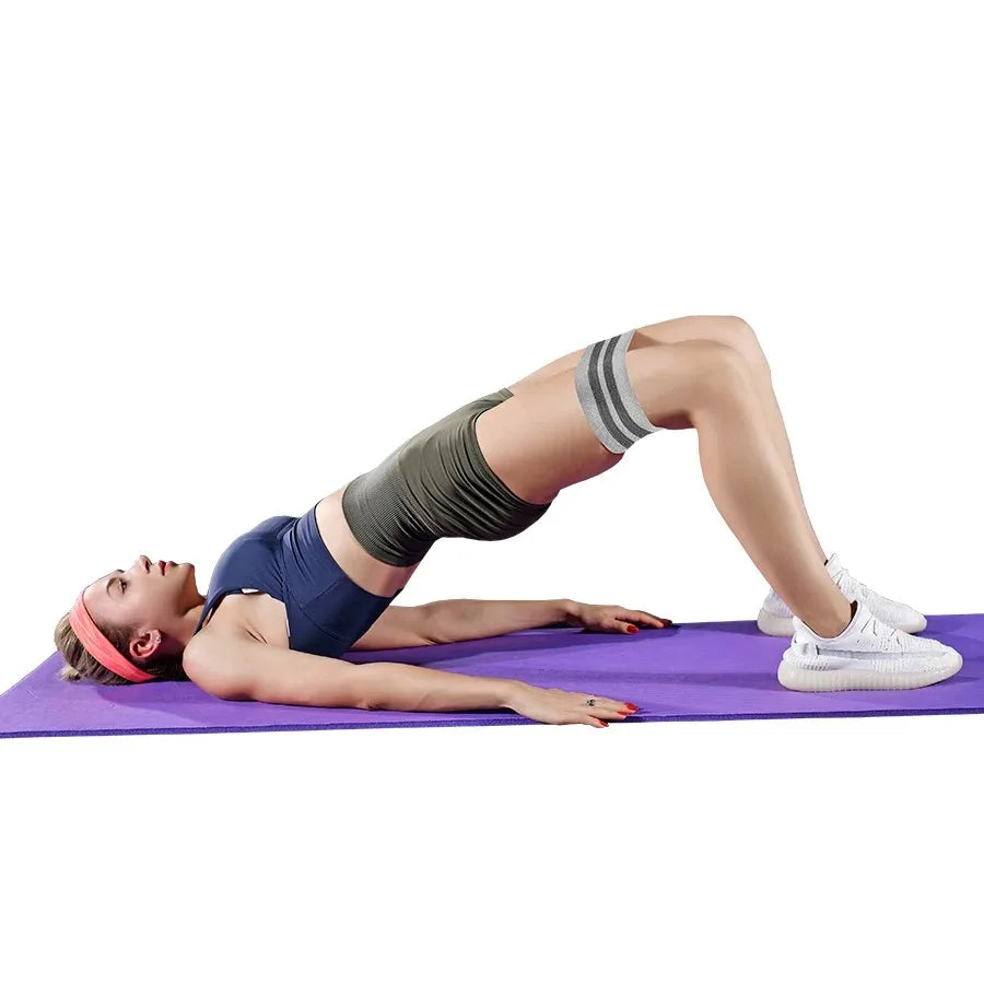 Glute Thigh Elastic Workout Bands Fabric Resistance Hip Booty Bands Squat Circle Stretch Fitness Strips Loops Yoga Gym Equipment