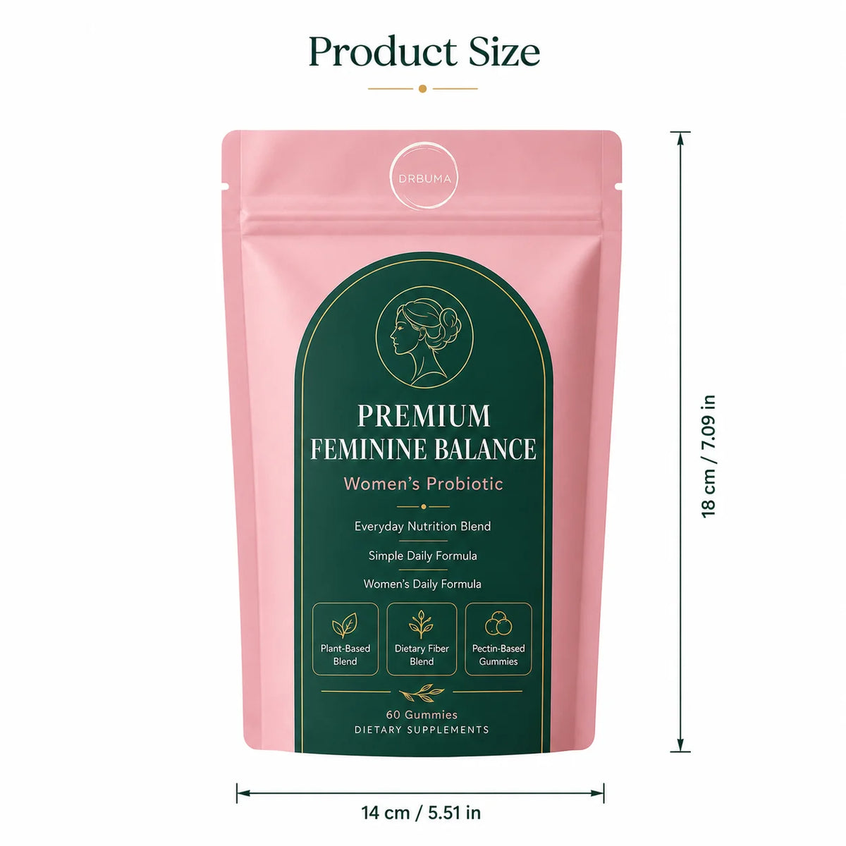 Plant-Based Probiotic Nutritional Gummies With Dietary Fiber And Pectin