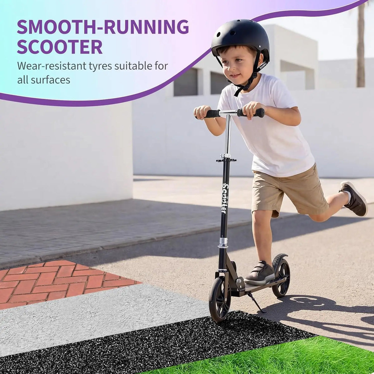 HiMISS Urban Ride Kick Scooter for Kids Teens Foldable Aluminum