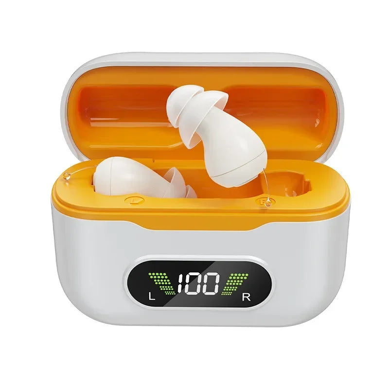 Rechargeable Invisible CIC Hearing Aid With Automatic Noise Reduction