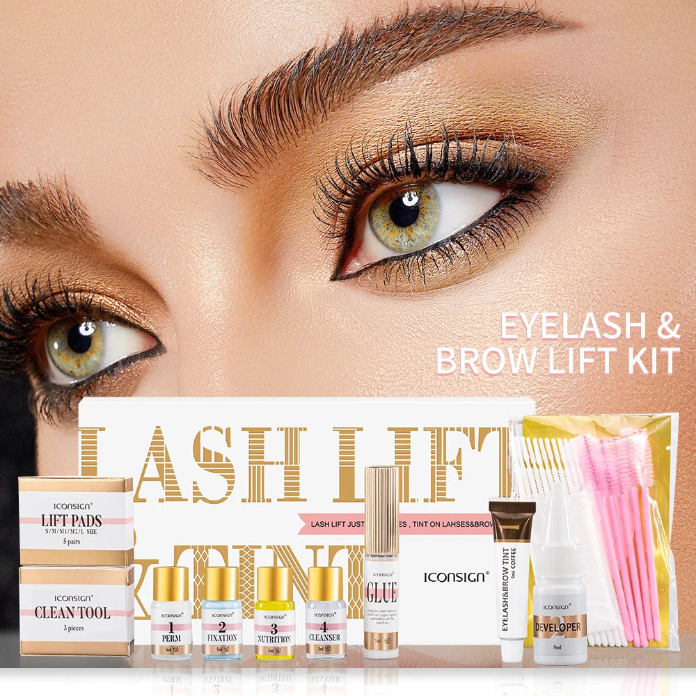 ICONSIGN Professional Lash Lift and Tint Kit for Eyelash Curling