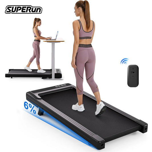 Superun Foldable Treadmill Six Percent Incline Bluetooth Two Point Five HP Motor