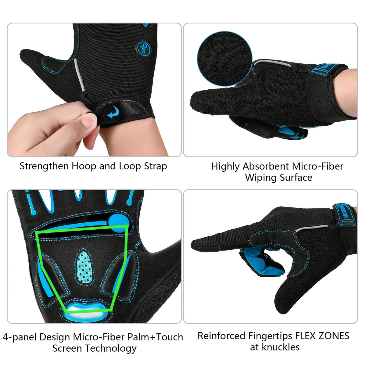 Racing Gloves Breathable MTB Road Cycling Touchscreen Unisex