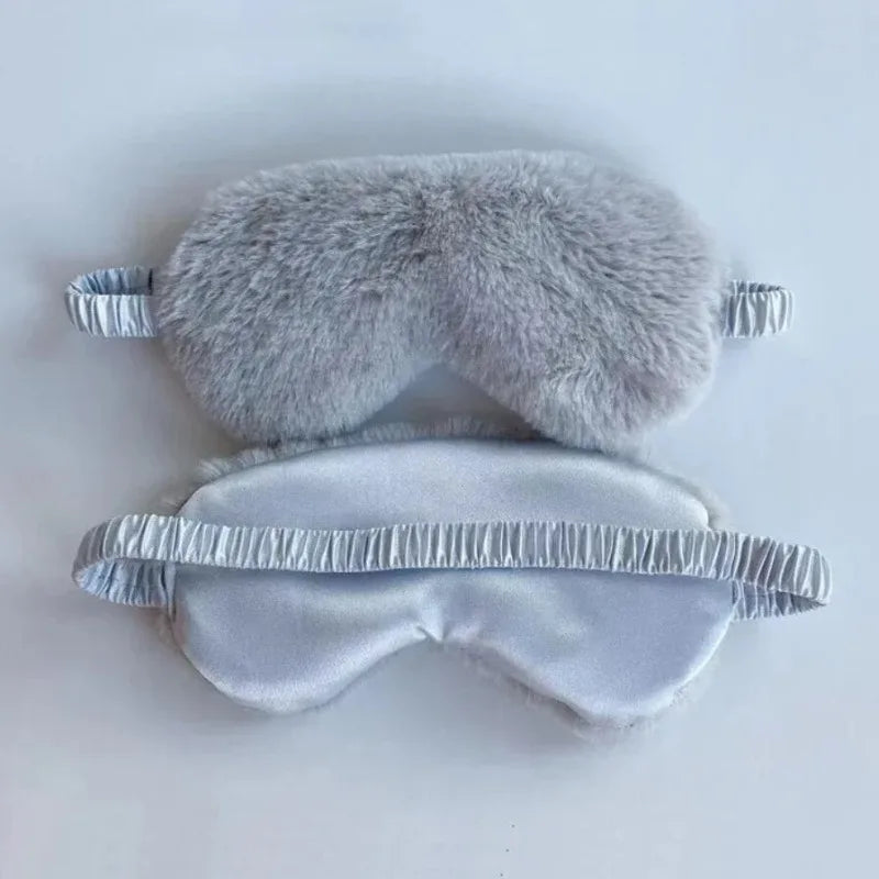 Soft Plush Light Blocking Sleep Mask for Restful Naps