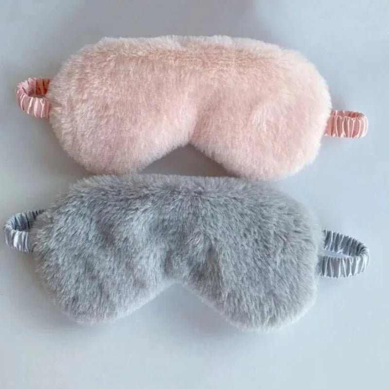 Soft Plush Light Blocking Sleep Mask for Restful Naps