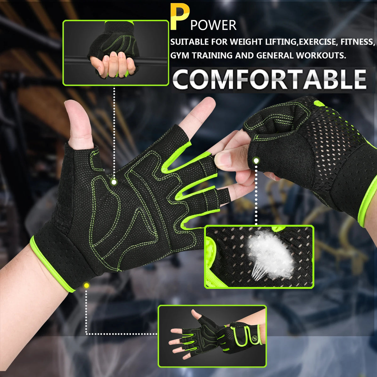 Universal Gym Gloves For Men Women Weight Lifting Fitness Training