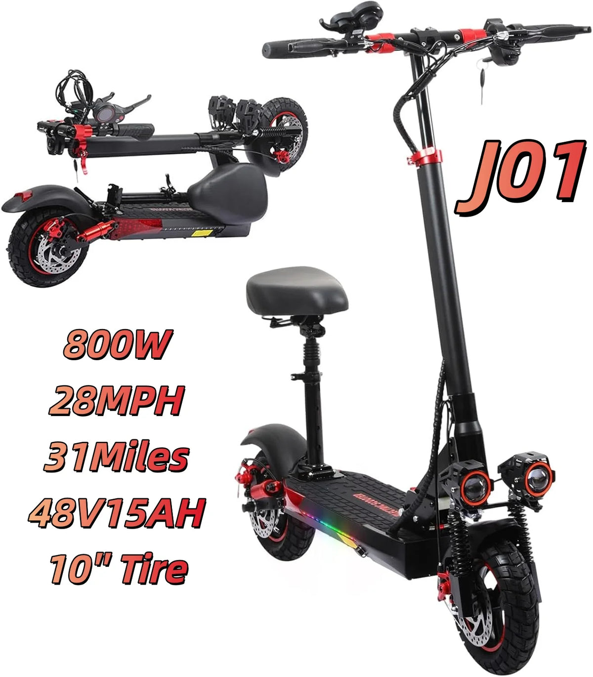 EOEOTWO 1200W Off Road Electric Scooter Foldable For Adults 48V