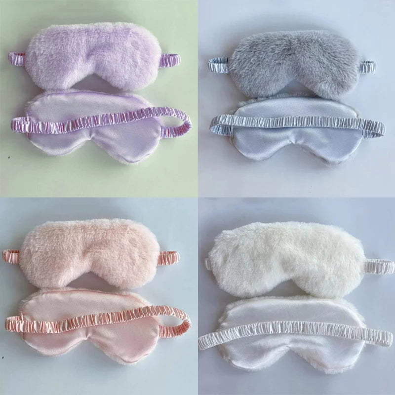 Soft Plush Light Blocking Sleep Mask for Restful Naps