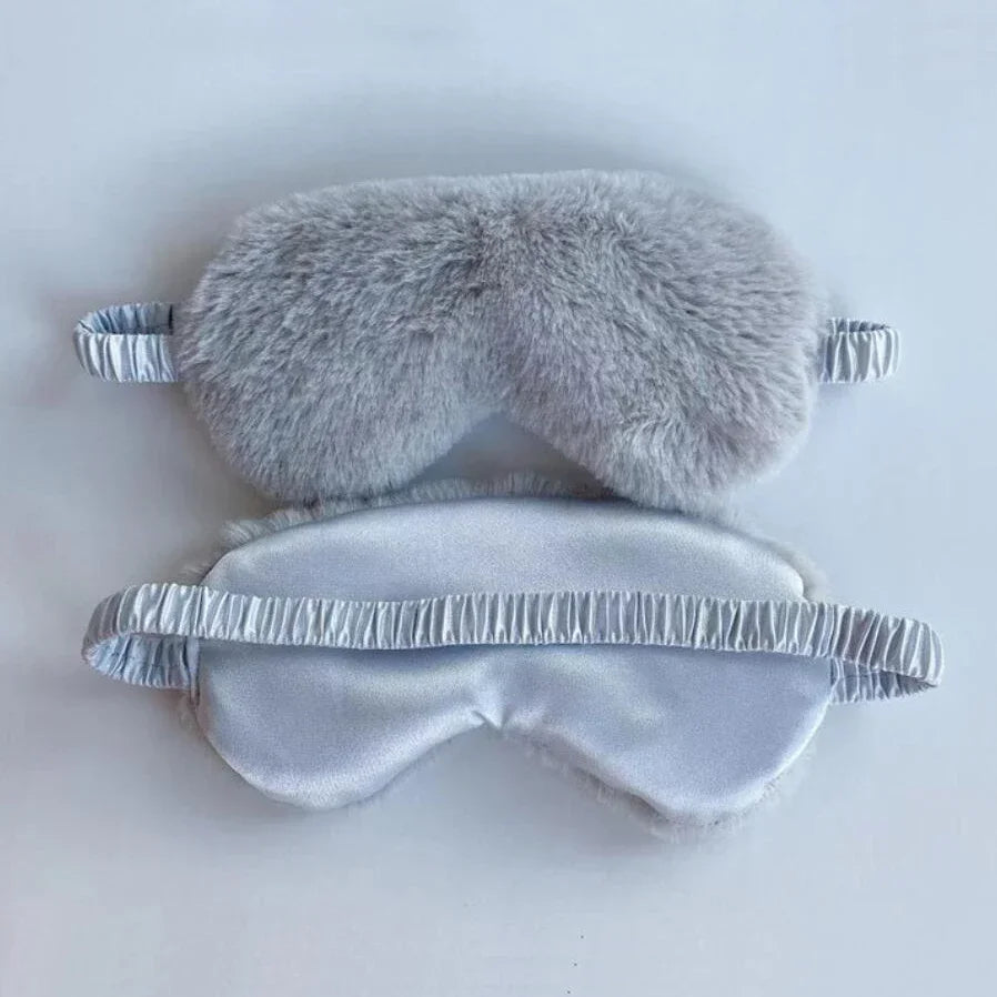 Soft Plush Light Blocking Sleep Mask for Restful Naps
