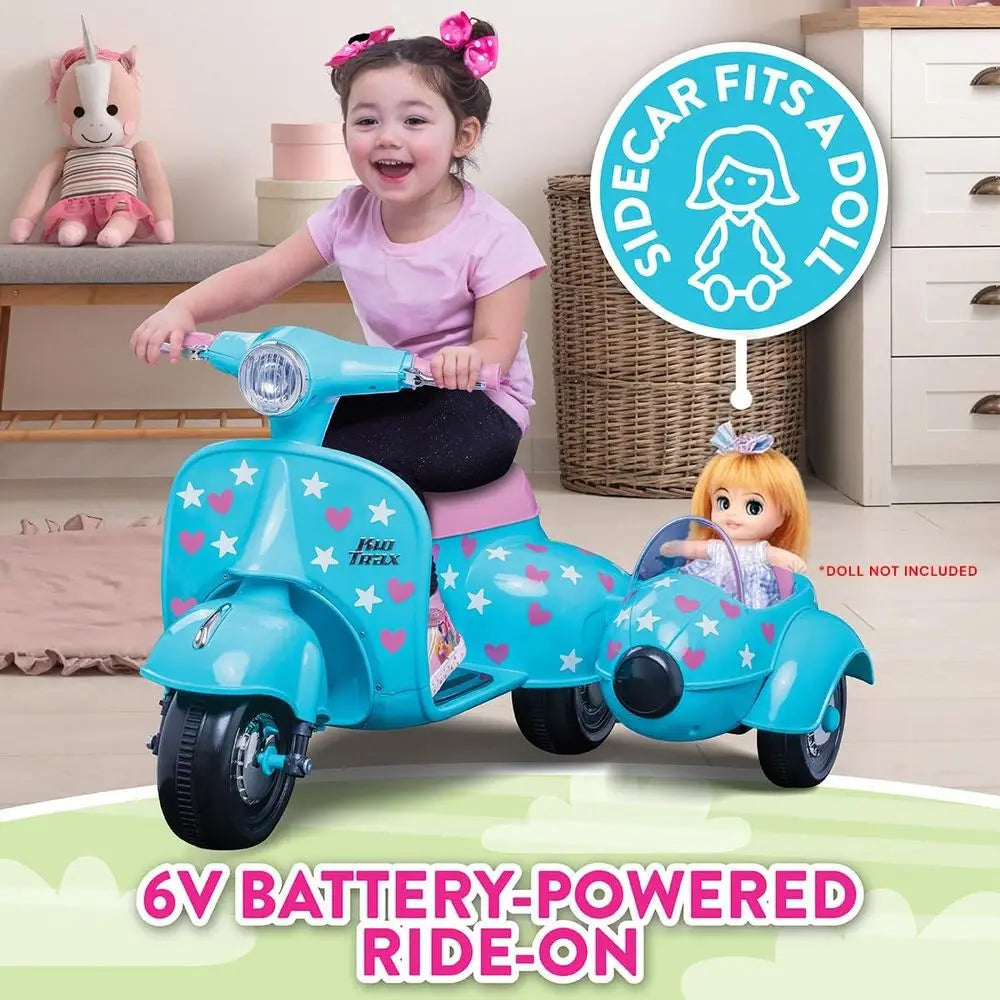 Starlight Kids Scooter With Sidecar For Doll Or Bear