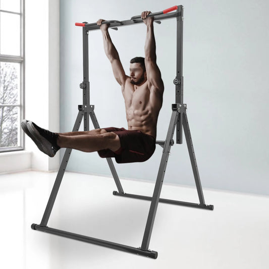 Pull Up Bar Dip Bar Power Tower Adjustable Home Gym