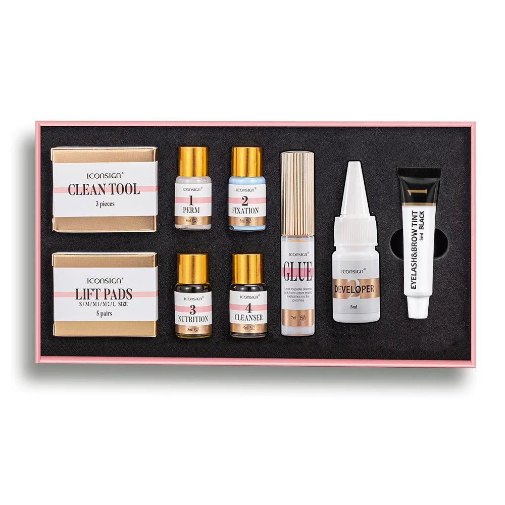 ICONSIGN Professional Lash Lift and Tint Kit for Eyelash Curling