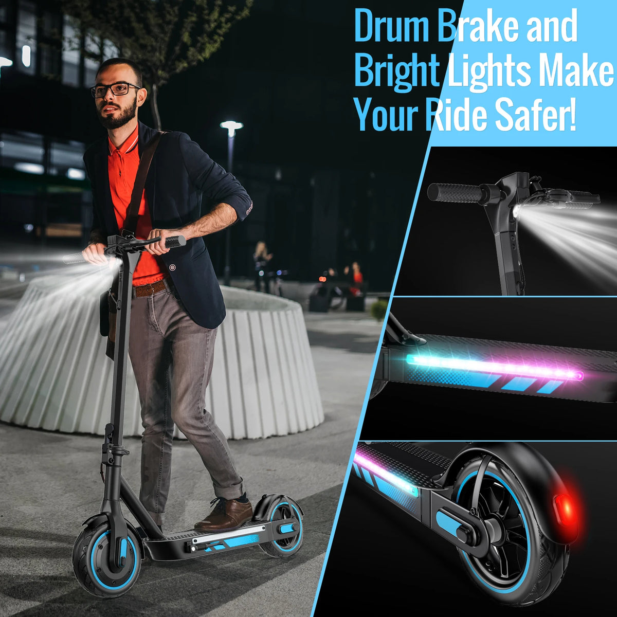Electric Scooter For Adults 600W Motor 36V 15Ah Battery