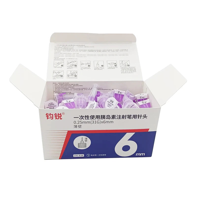 Wholesale Disposable Medical Consumables Sterilization Painless injection pen needle single use 32G 4mm 31G 5mm 31G 6mm 31G 8mm
