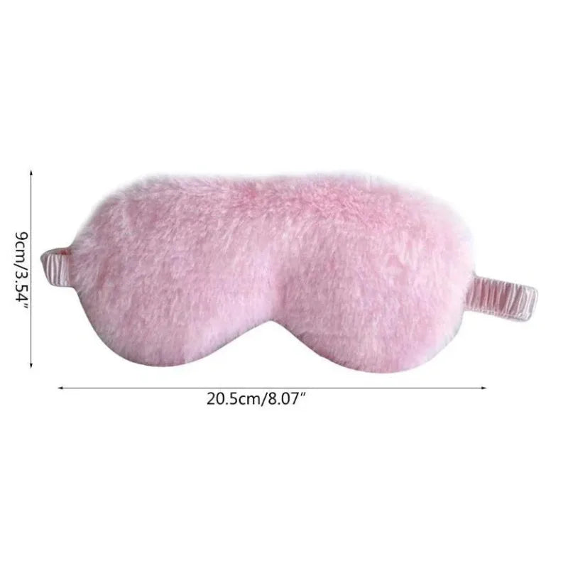 Soft Plush Light Blocking Sleep Mask for Restful Naps