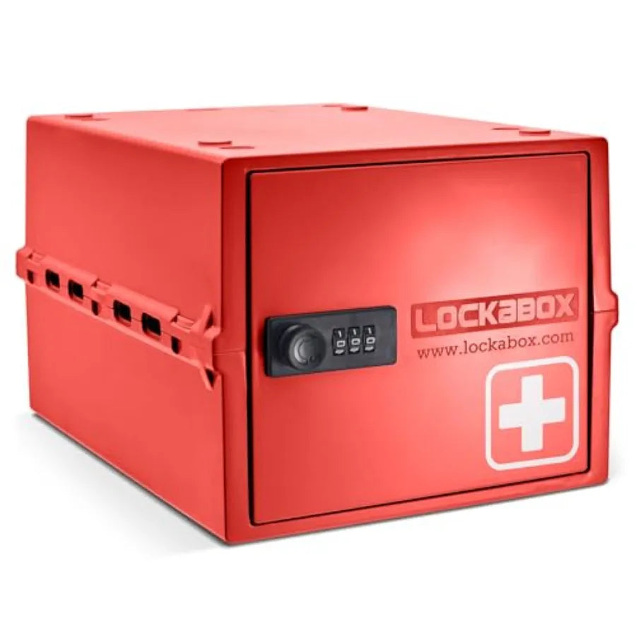 One™ Premium Lock Box Medium Combination Lock Box For Food, Medicine and Home Safety External Size 12 x 8 x 6.6 Inch
