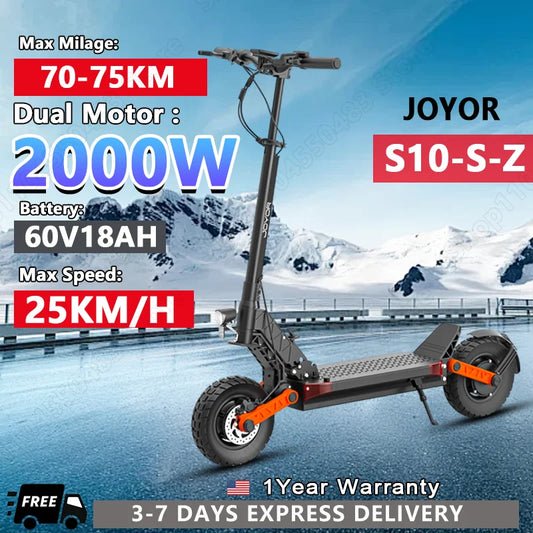 S10 S Z Folding Electric Scooter Dual 1000W Motors