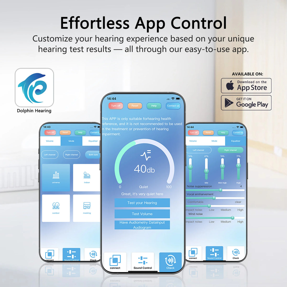 Zepau Rechargeable Hearing Aids With App Control And Noise Cancellation