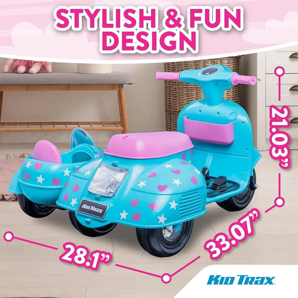 Starlight Kids Scooter With Sidecar For Doll Or Bear